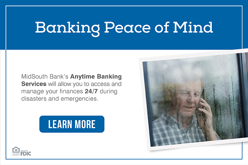 Banking Peace of Mind - Anytime Banking Services